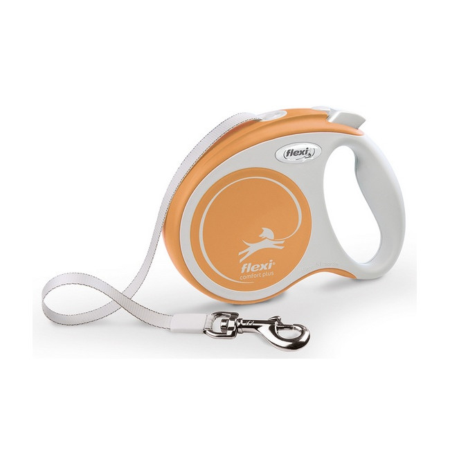 Flexi New Comfort Plus Smycz taśma S 5m jasnożółta