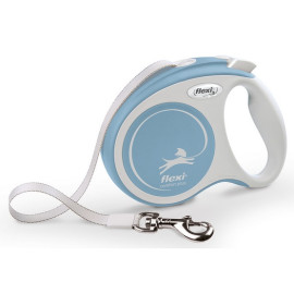 Flexi New Comfort Plus Smycz taśma S 5m jasnoniebieska