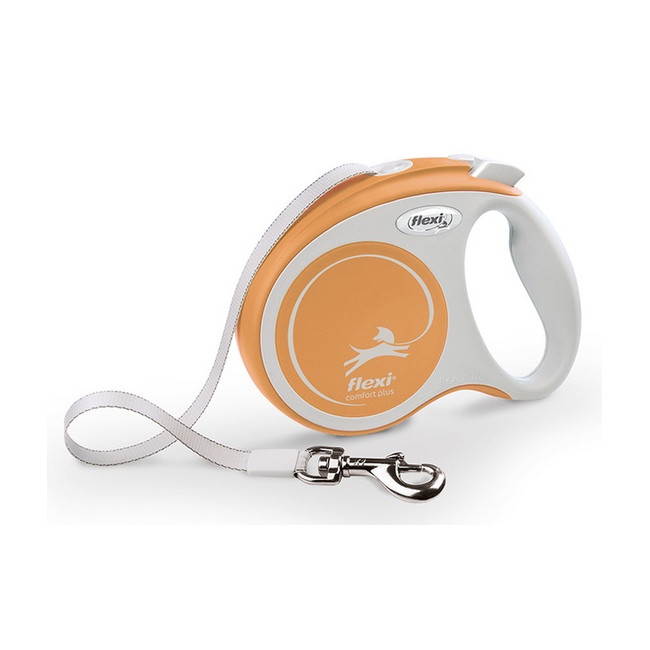 Flexi New Comfort Plus Smycz taśma XS 3m jasnożółta