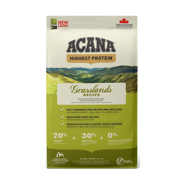 Acana Highest Protein Grasslands Dog 11,4kg