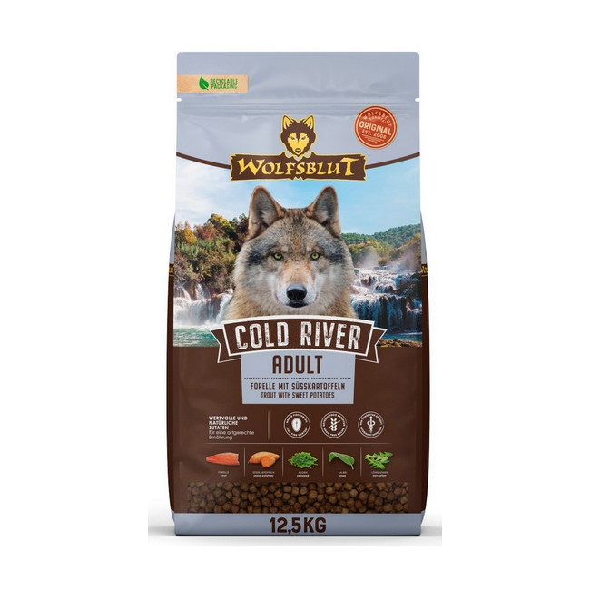 Wolfsblut Dog Cold River - pstrąg i bataty 12,5kg