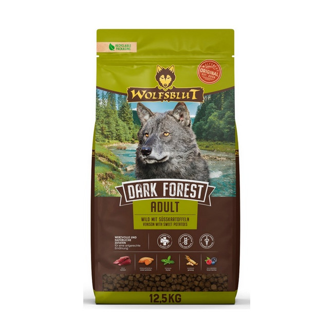 Wolfsblut Dog Dark Forest - dziczyzna i bataty 12,5kg