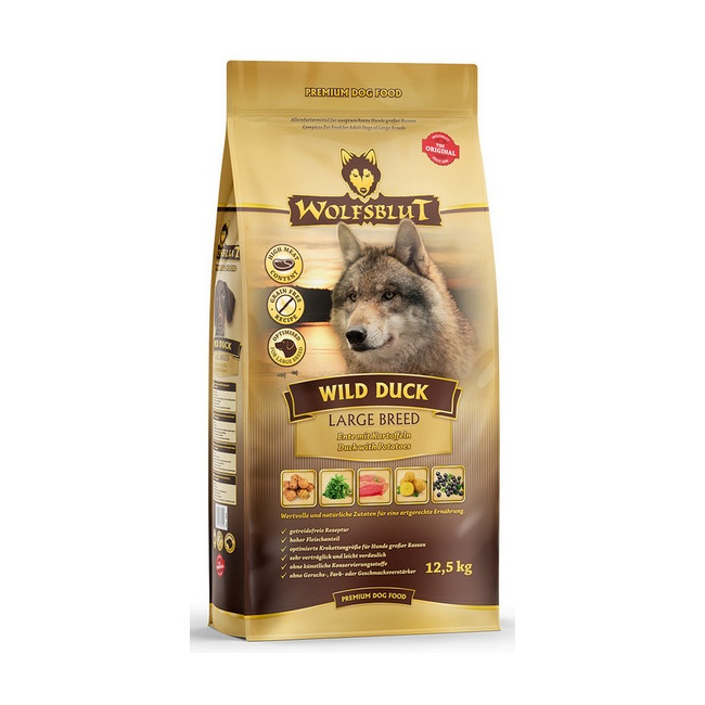 Wolfsblut Dog Wild Duck Large - kaczka i ziemniaki 12,5kg