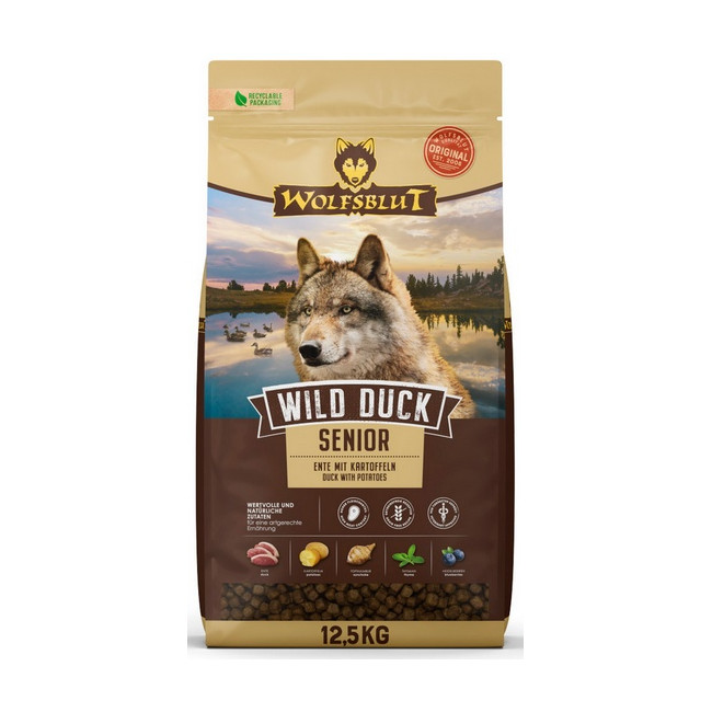Wolfsblut Dog Wild Duck Senior - kaczka i bataty 12,5kg