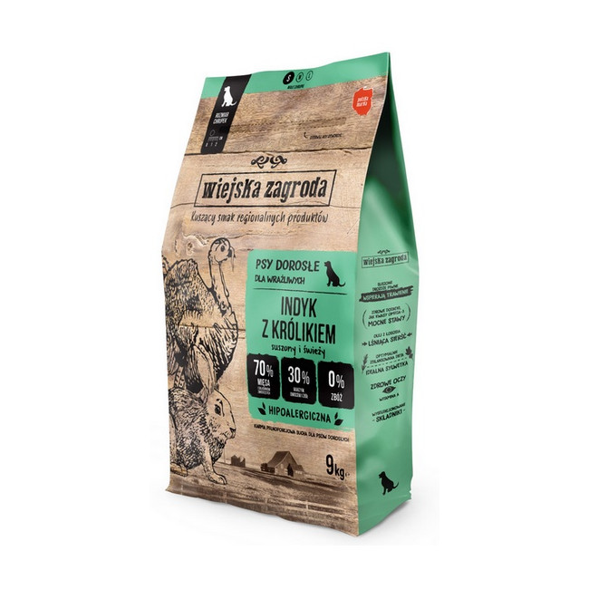 Wiejska Zagroda Indyk z królikiem small 9kg