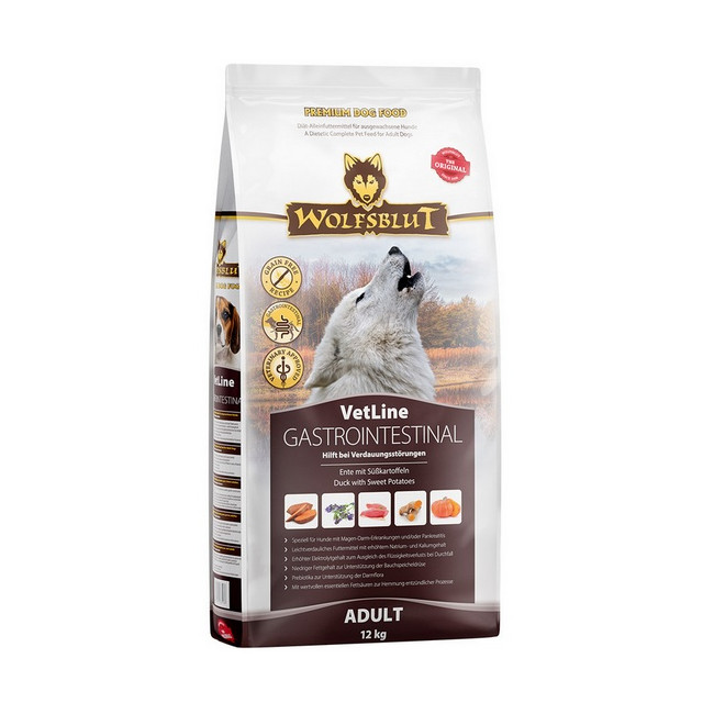 Wolfsblut Dog VetLine Gastrointestinal - kaczka i bataty 12kg