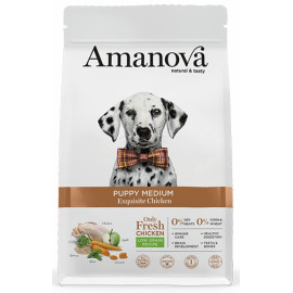 Amanova Dog Puppy Medium Exquisite Chicken - kurczak 12kg