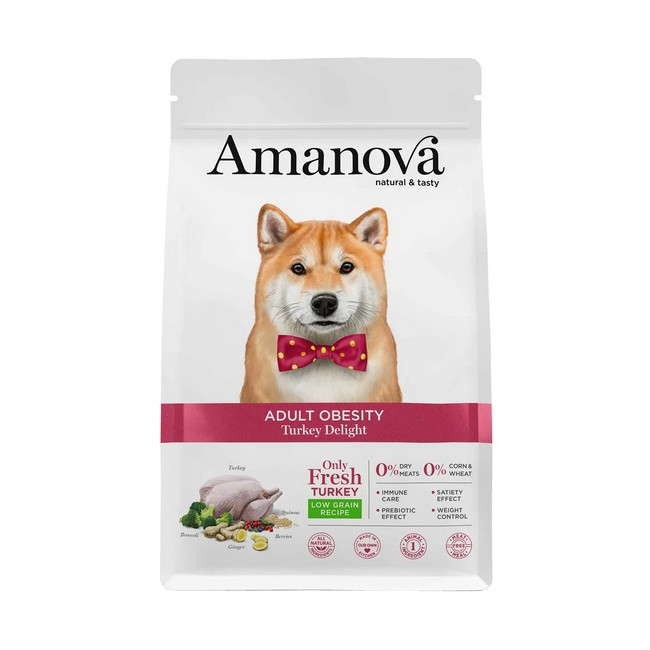 Amanova Dog Adult Obesity Turkey Delight - indyk 10kg