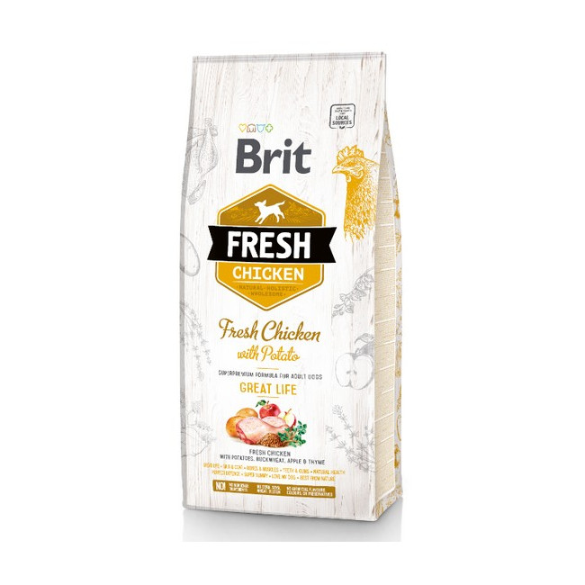 Brit Fresh Dog Adult Chicken & Potato 12kg