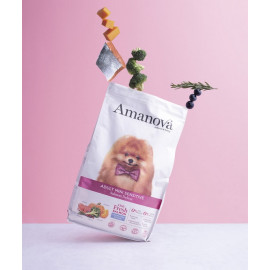 Amanova Dog Adult Mini Sensitive Salmon Deluxe - łosoś 7kg