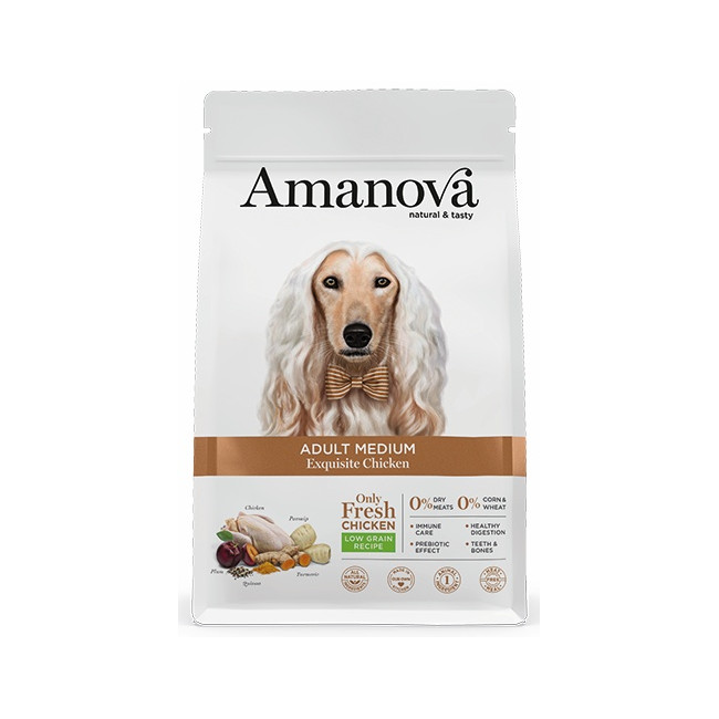 Amanova Dog Adult Medium Exquisite Chicken - kurczak 12kg