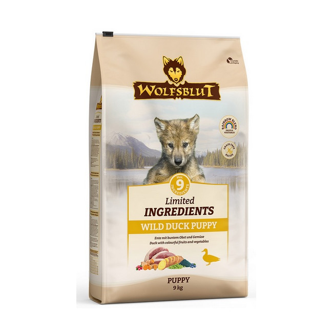 Wolfsblut Dog Limited Ingredients Wild Duck Puppy - kaczka i bataty 9kg