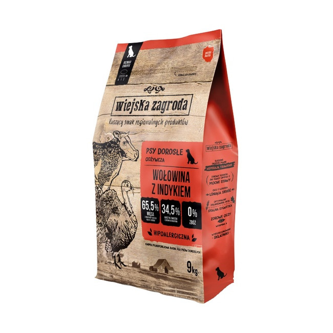 Wiejska Zagroda Wołowina z indykiem L 9kg