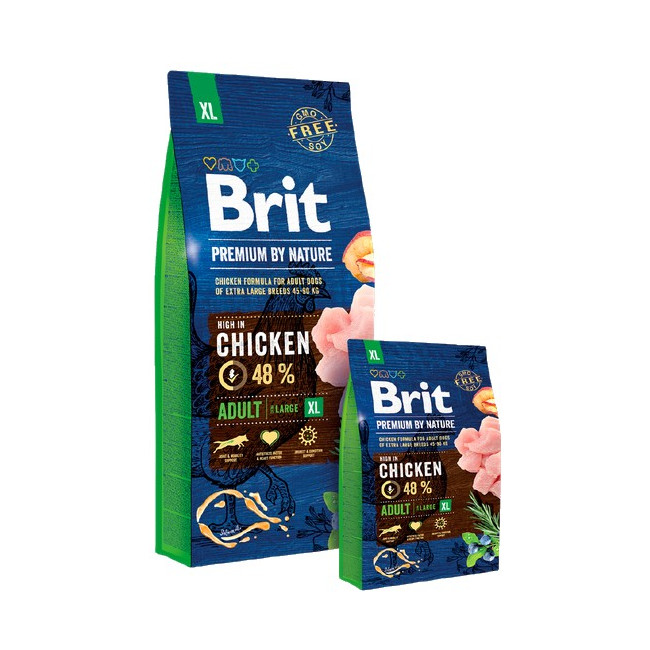 Brit Premium By Nature Adult XL Extra Large 15kg