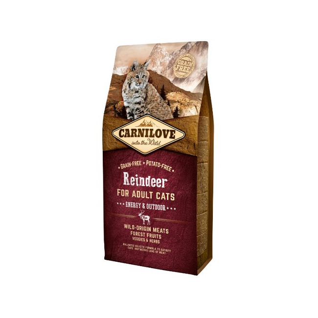 Carnilove Cat Reindeer Energy & Outdoor - renifer 6kg