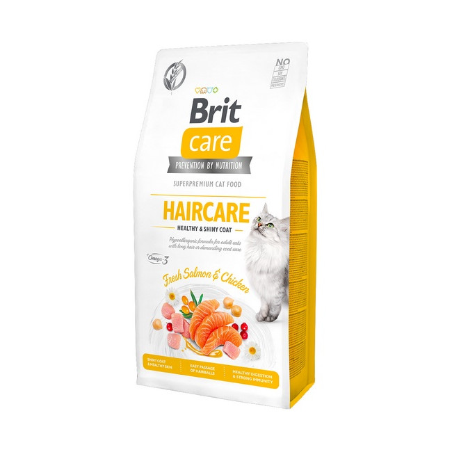Brit Care Cat Grain Free Haircare Healthy & Shiny Coat 7kg