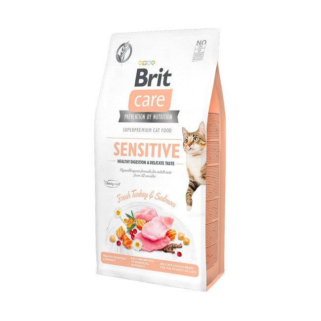 Brit Care Cat Grain Free Sensitive Healthy Digestion & Delicate Taste 7kg