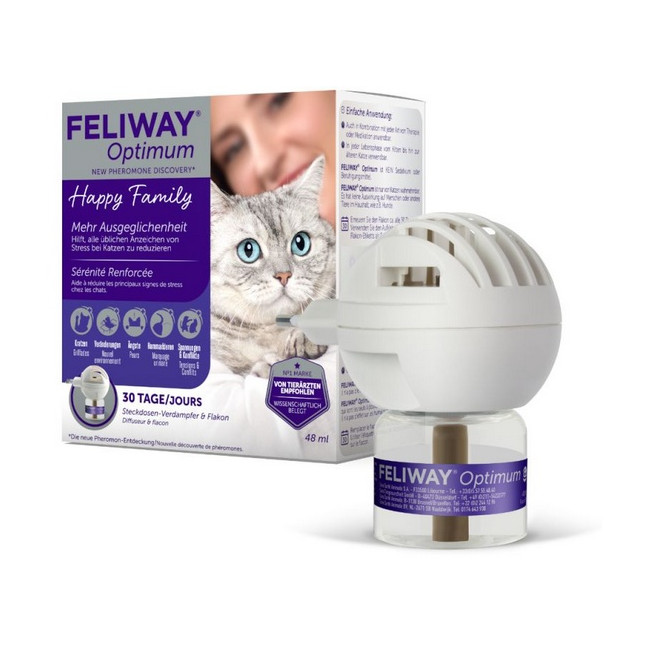 Feliway Optimum - kocie feromony Zestaw Startowy (Dyfuzor+wkład)