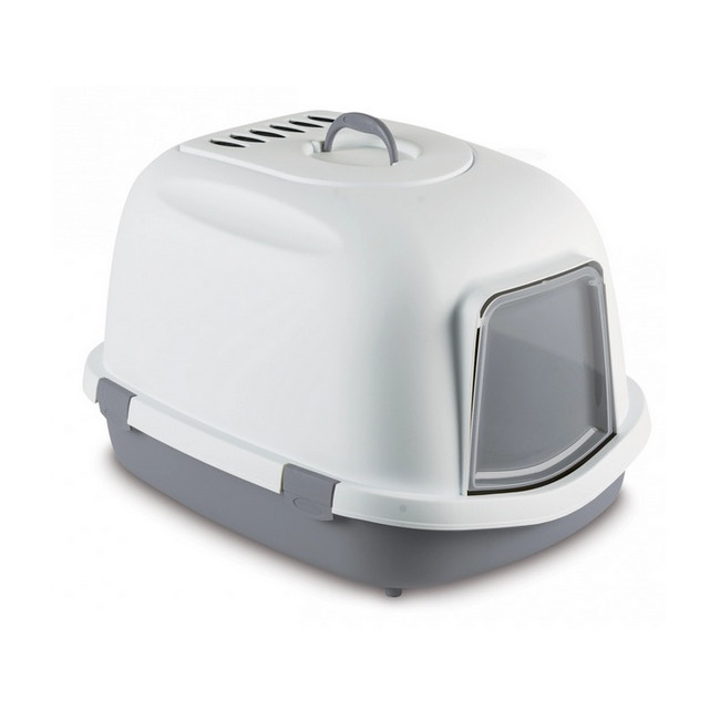 Stefanplast Toaleta Jumbo z filtrem dla dużych kotów szara [96889]