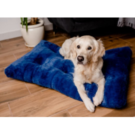 MIMIKO Pets Legowisko Shaggy prostokątne XXL 115x75cm chabrowe
