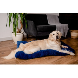 MIMIKO Pets Legowisko Shaggy prostokątne XXL 115x75cm chabrowe
