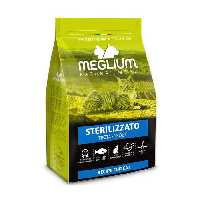 Meglium Cat Adult Neutered Trout 10kg