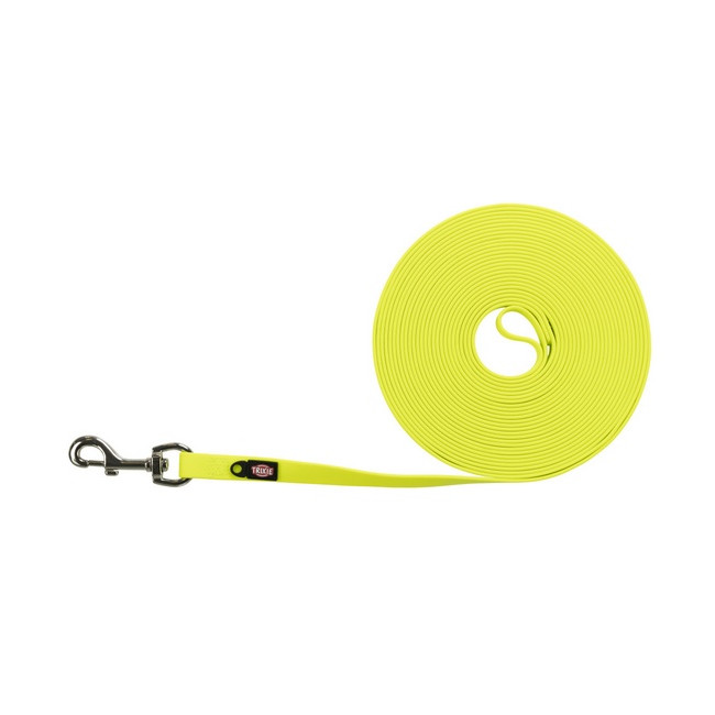 Trixie Easy Life Smycz do tropienia M-XL 10m/17mm odblaskowa żółty neonowy [20718]