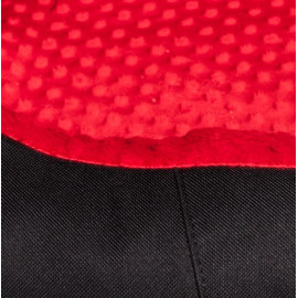 Bimbay Pokrowiec do kanapy Minky r.3 - 100x80cm czarny-czerwony