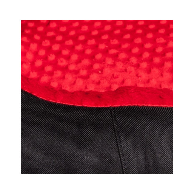 Bimbay Pokrowiec do kanapy Minky r.3 - 100x80cm czarny-czerwony