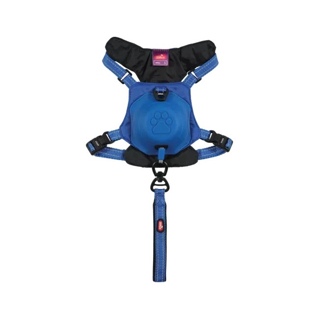 Zolux Szelki ze smyczą automatyczną Easyride S niebieskie