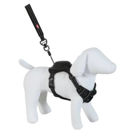 Zolux Szelki ze smyczą automatyczną Easyride S czarne