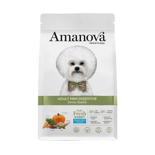 Amanova Dog Adult Mini Digestive Divine Rabbit - królik 2kg