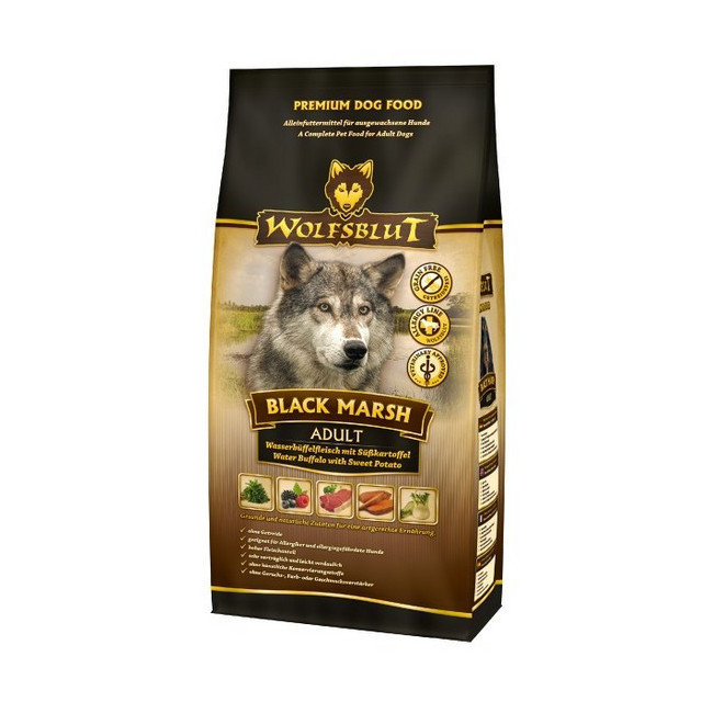 Wolfsblut Dog Black Marsh - bawół i dynia 2kg