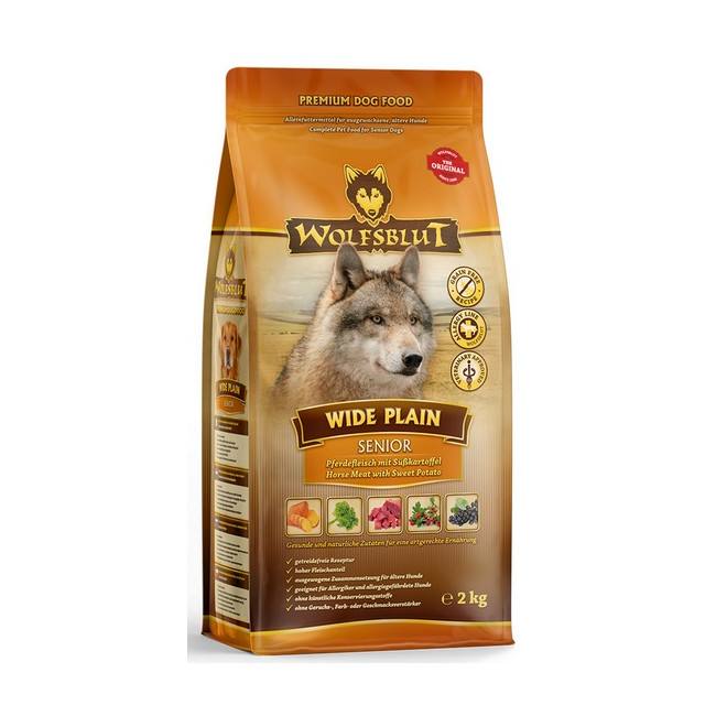 Wolfsblut Dog Wide Plain Senior - konina i bataty 2kg