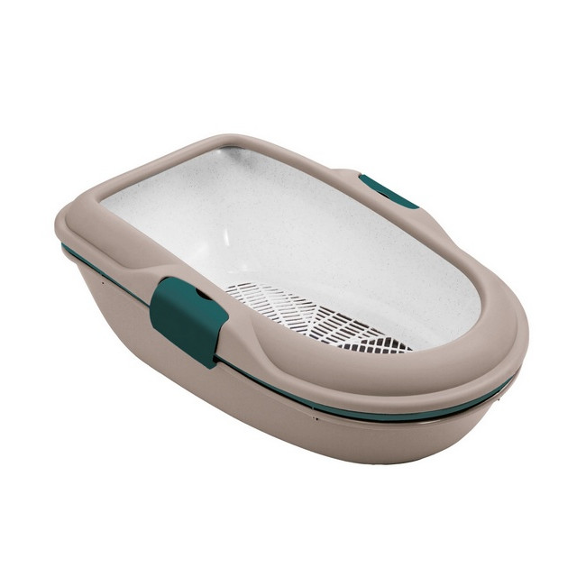 Stefanplast Kuweta Furba z sitkiem brązowo-zielony [97763]