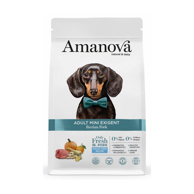 Amanova Dog Adult Mini Exigent Iberian Pork - wieprzowina 2kg