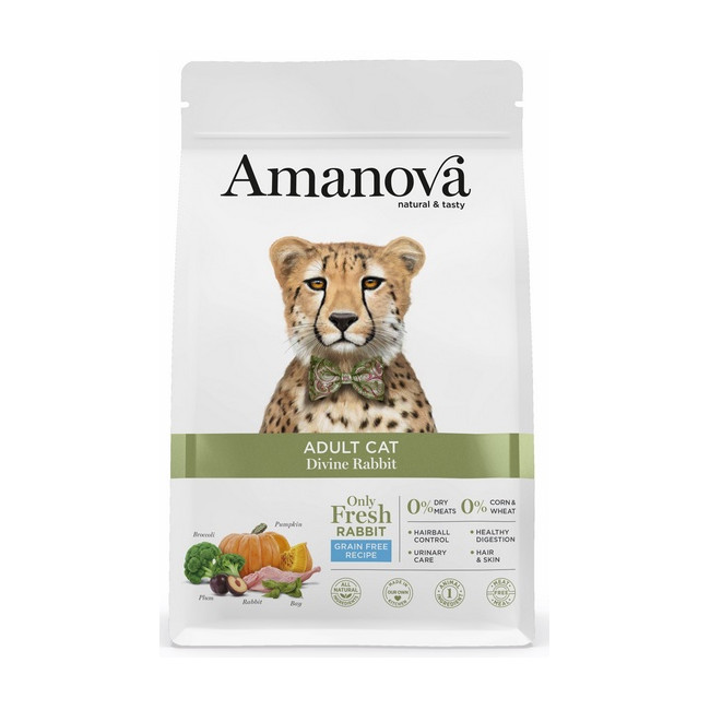 Amanova Cat Adult Divine Rabbit - królik 1,5kg