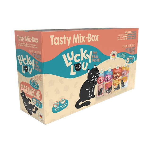 Lucky Lou Lifestage Adult Tasty Mix-Box saszetki 12x125g
