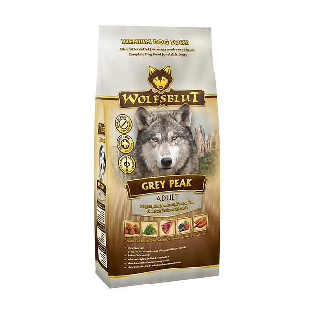 Wolfsblut Dog Grey Peak - koza i bataty 2kg