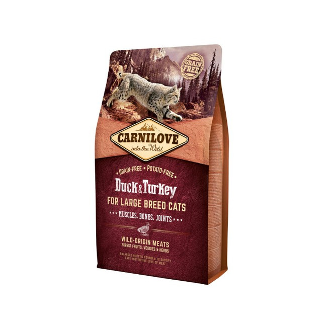 Carnilove Cat Duck & Turkey for Large Breed - kaczka i indyk 2kg