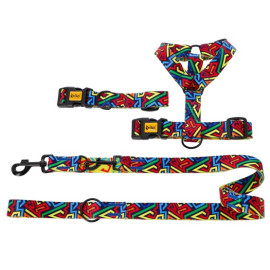 Dingo Szelki dwupaskowe Guard City - Graffiti rozmiar L