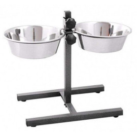 Barry King Stojak regulowany do misek 2,8L metaliczny [18342]