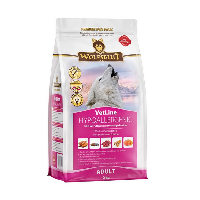 Wolfsblut Dog VetLine Hypoallergenic - konina i bataty 2kg
