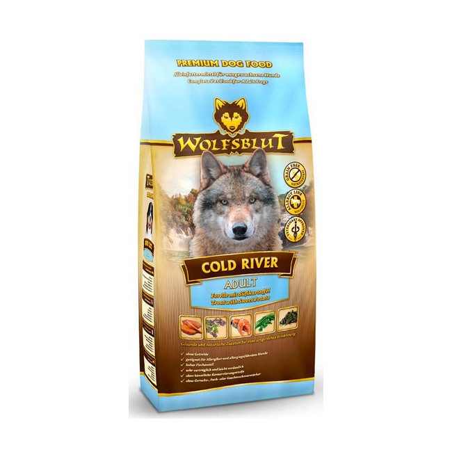 Wolfsblut Dog Cold River - pstrąg i bataty 2kg