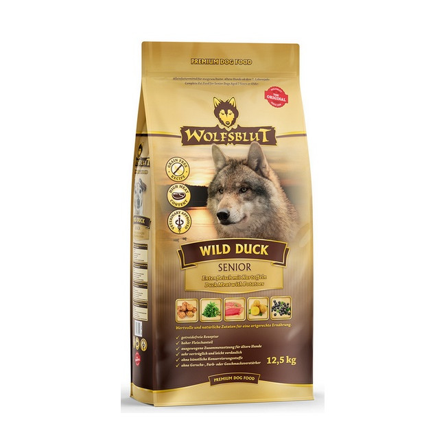Wolfsblut Dog Wild Duck Senior - kaczka i bataty 2kg