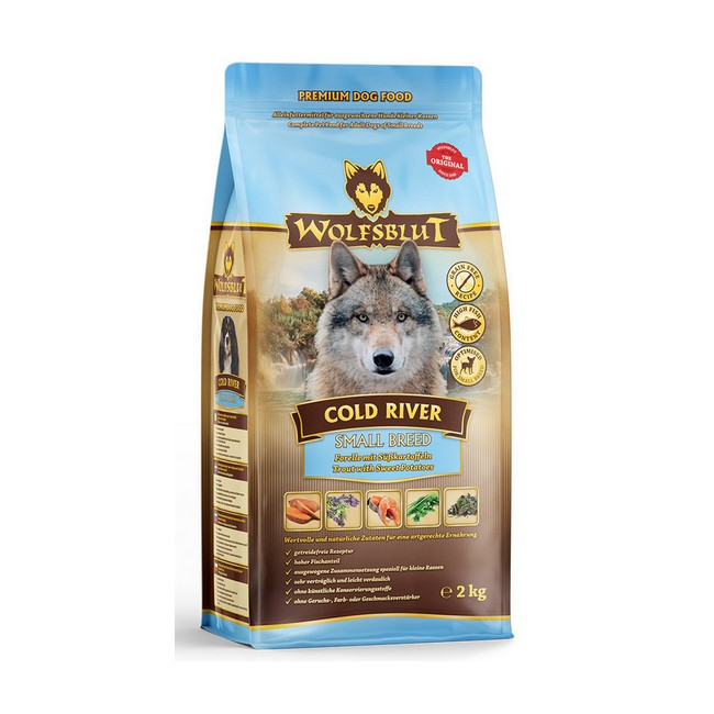 Wolfsblut Dog Cold River Small - pstrąg i bataty 2kg