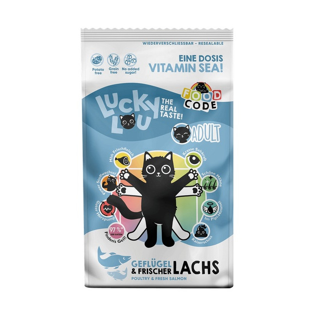 Lucky Lou Food Code Lifestage Adult Drób & Łosoś 1,7kg