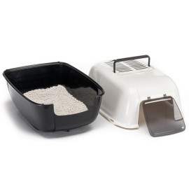 Ferplast Prima New Toaleta dla kota biało-czarna[72053799EL]