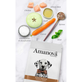 Amanova Dog Puppy Medium Exquisite Chicken - kurczak 2kg