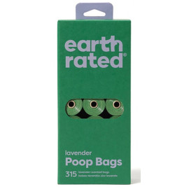 Earth Rated Woreczki ekologiczne do zbierania odchodów 21x15szt lawendowe